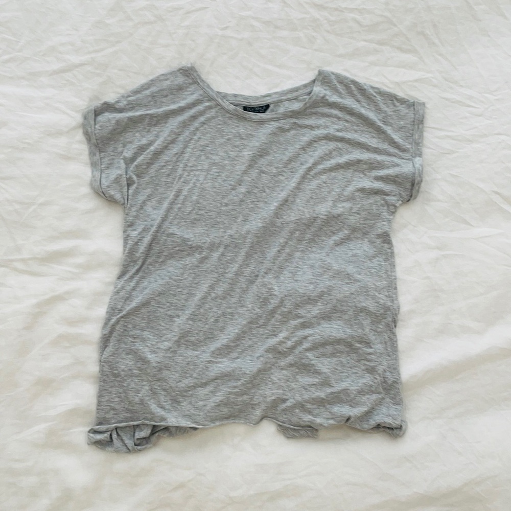 Topshop Split Back Tee - image 2